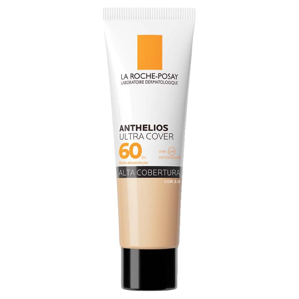Protetor Solar Facial com Cor Toque Seco FPS 60 La Roche-Posay Anthelios Ultra Cover 2.0