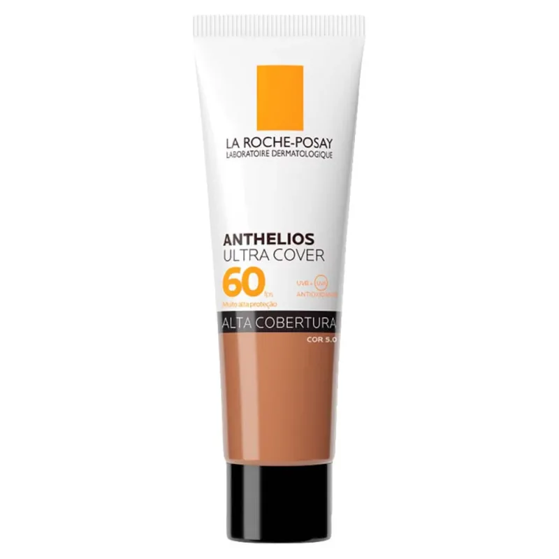 Protetor Solar Facial com Cor Toque Seco FPS 60 La Roche-Posay Anthelios Ultra Cover 5.0