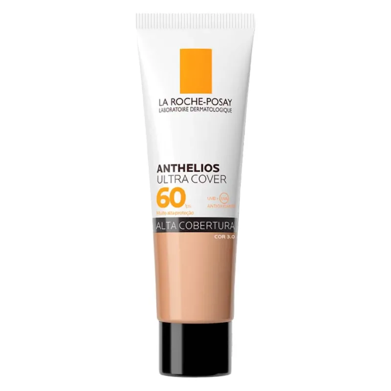 Protetor Solar Facial com Cor Toque Seco FPS 60 La Roche-Posay Anthelios Ultra Cover 3.0