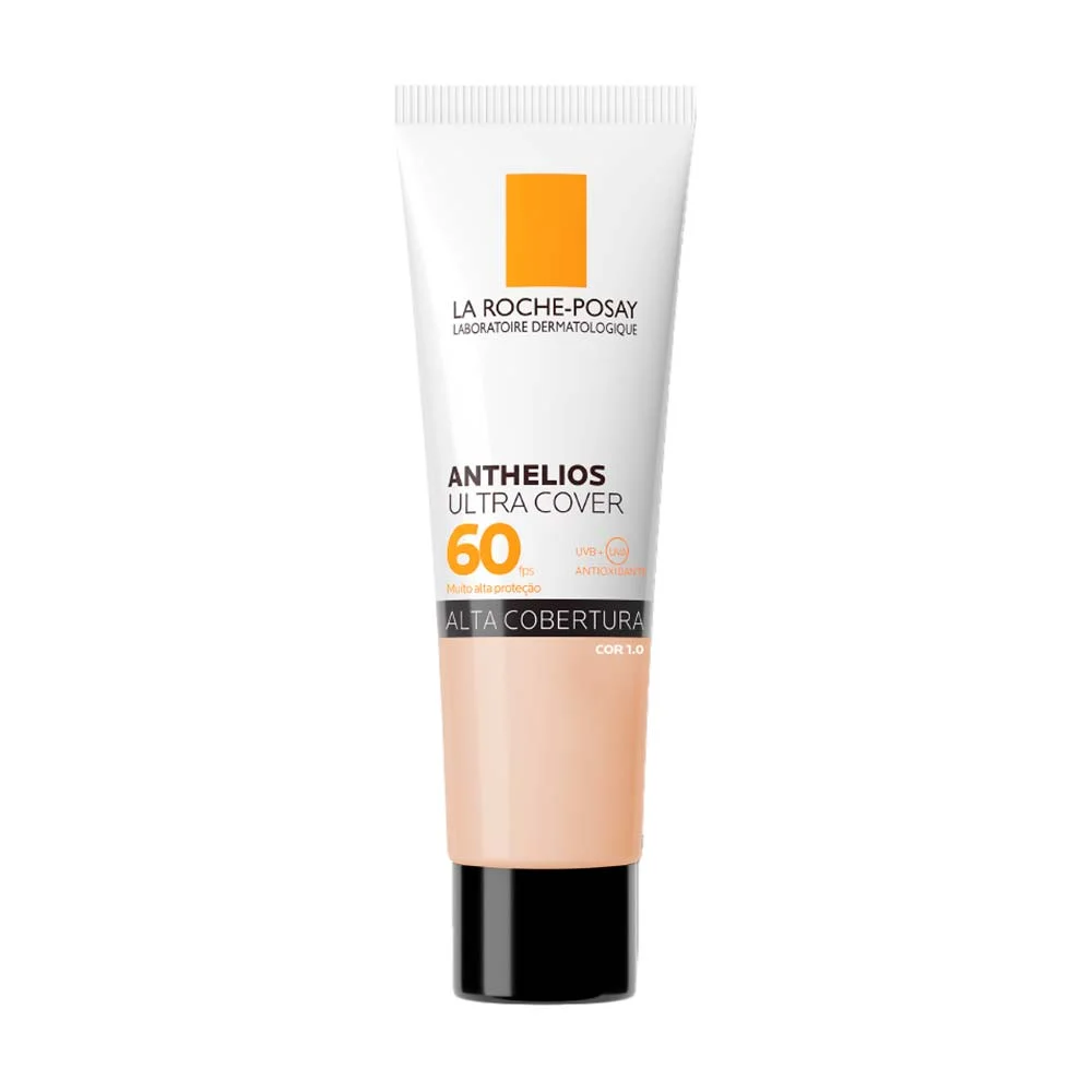 Protetor Solar Facial com Cor Toque Seco FPS 60 La Roche-Posay Anthelios Ultra Cover 1.0