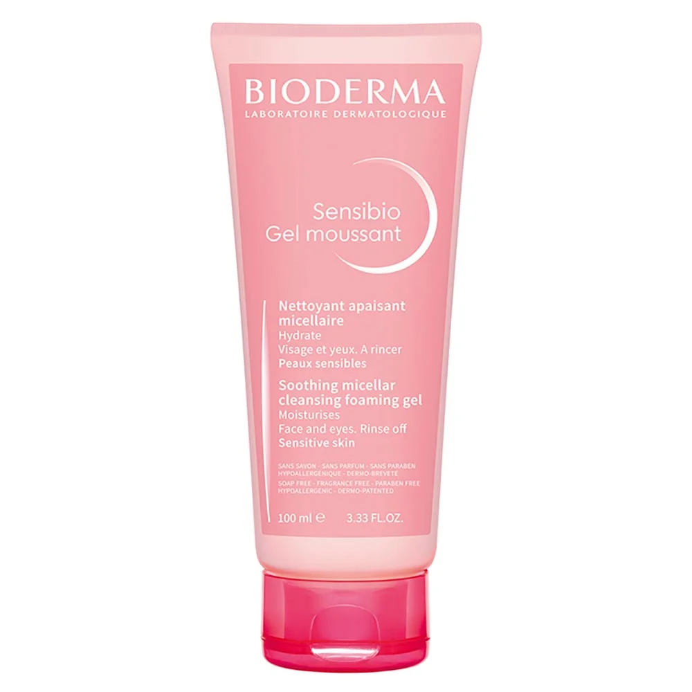Gel de Limpeza Facial Micelar Calmante e Hidratante Bioderma Sensibio Gel Moussant 100ml