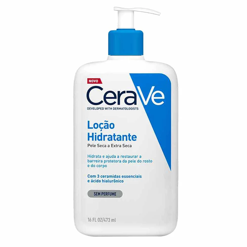 Loção Hidratante Corporal CeraVe para Pele Seca a Extra Seca com Ácido Hialurônico e Ceramidas 473ml