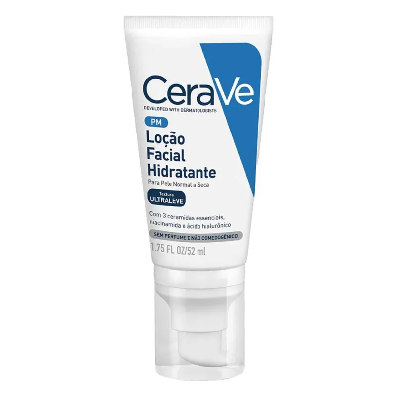 Loção Facial Hidratante PM com Ceramidas e Ácido Hialurônico CeraVe 52ml
