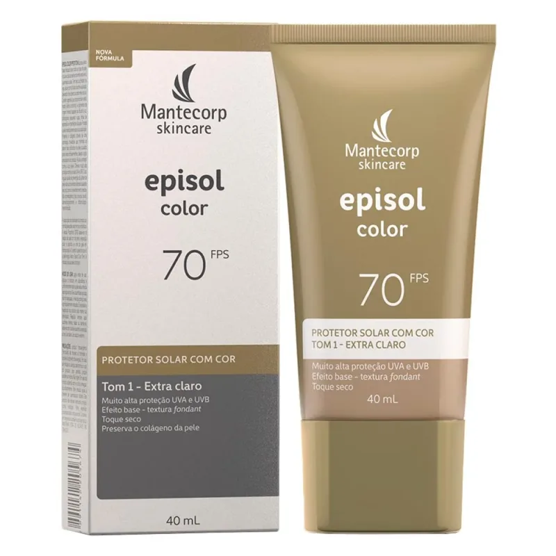 Protetor Solar com Cor Mantecorp Skincare Episol Color FPS70 1
