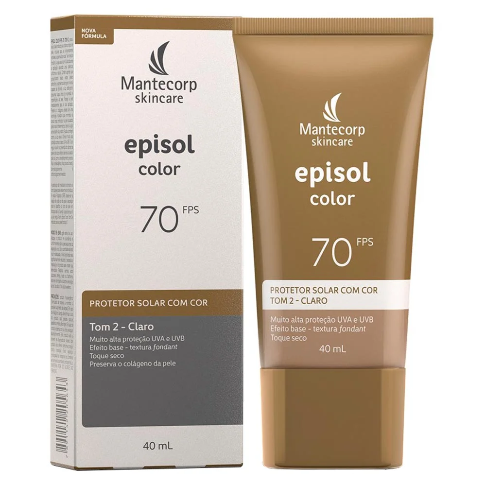 Protetor Solar com Cor Mantecorp Skincare Episol Color FPS70 2