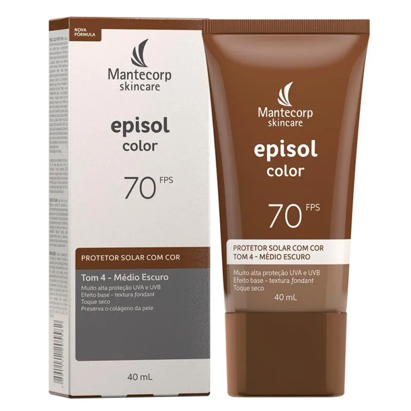 Protetor Solar com Cor Mantecorp Skincare Episol Color FPS70 4