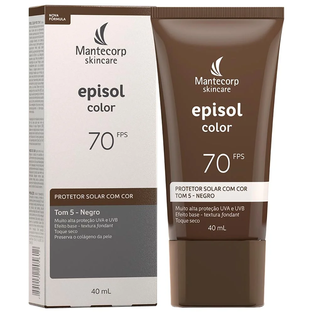 Protetor Solar com Cor Mantecorp Skincare Episol Color FPS70 5