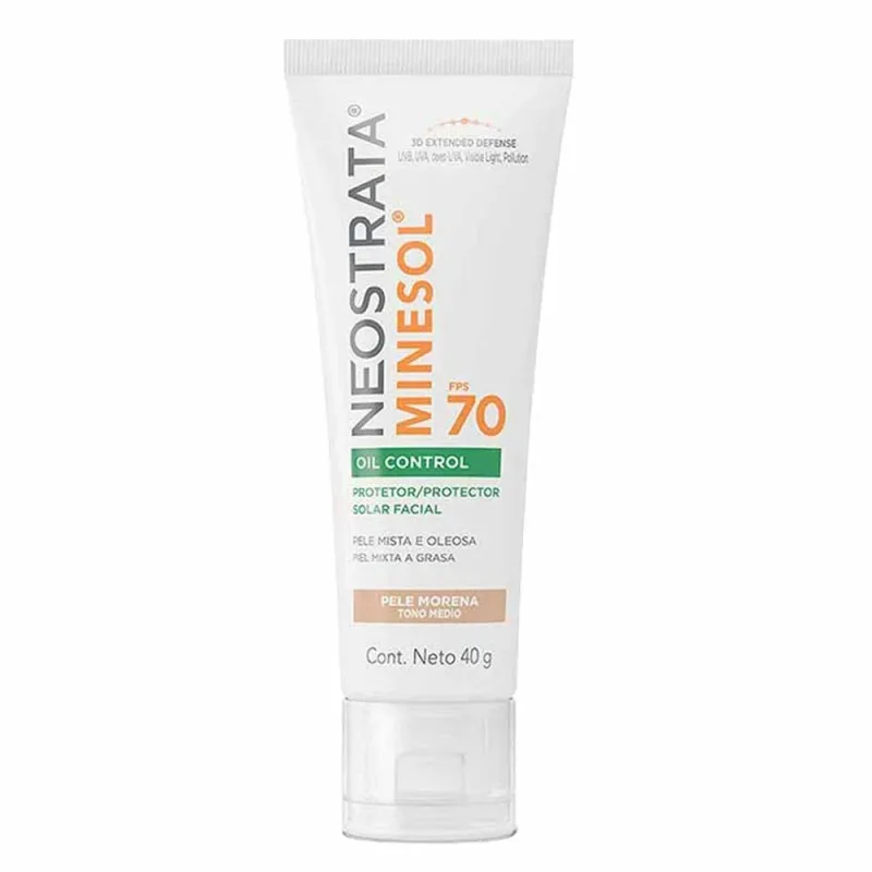 Protetor Solar Facial Neostrata Minesol Oil Control FPS 70 Médio Claro