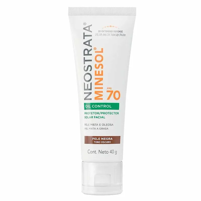 Protetor Solar Facial Neostrata Minesol Oil Control FPS 70 Negra
