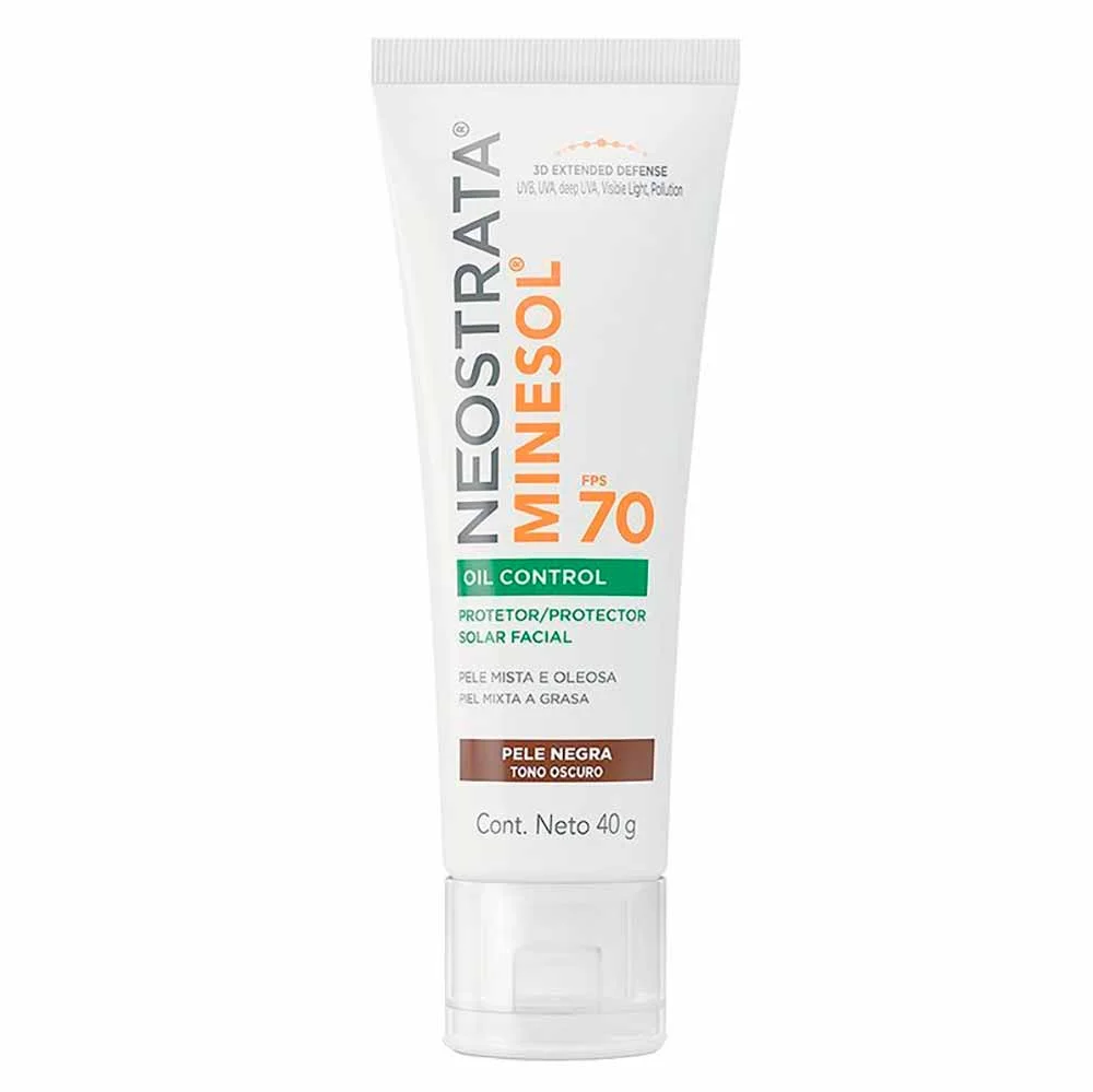 Protetor Solar Facial Neostrata Minesol Oil Control FPS 70 Negra