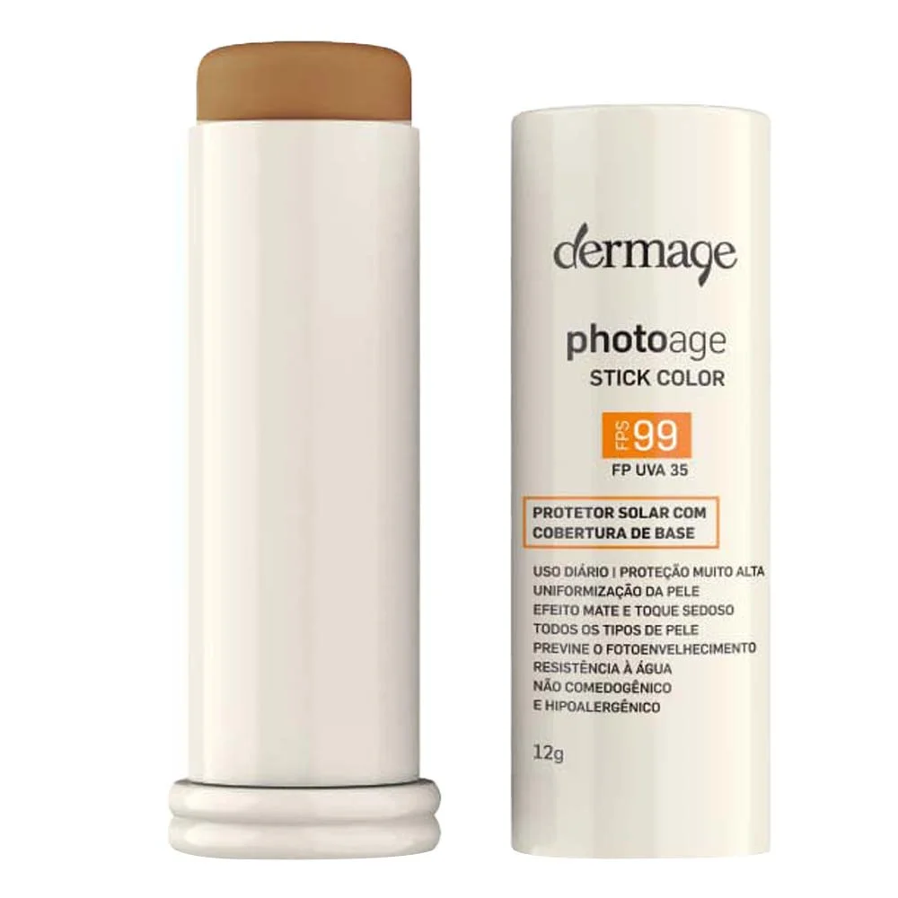 Protetor Solar com Cor Dermage – Photoage Stick Color FPS99 Médio Intense