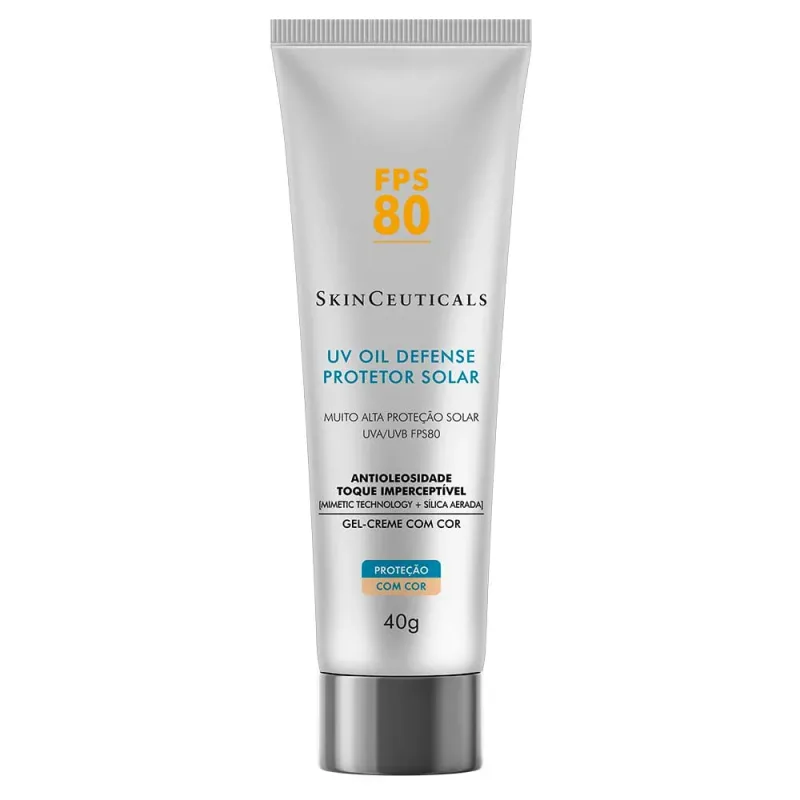 Protetor Solar Skinceuticals - UV Oil Defense FPS 80 Tinted Universal