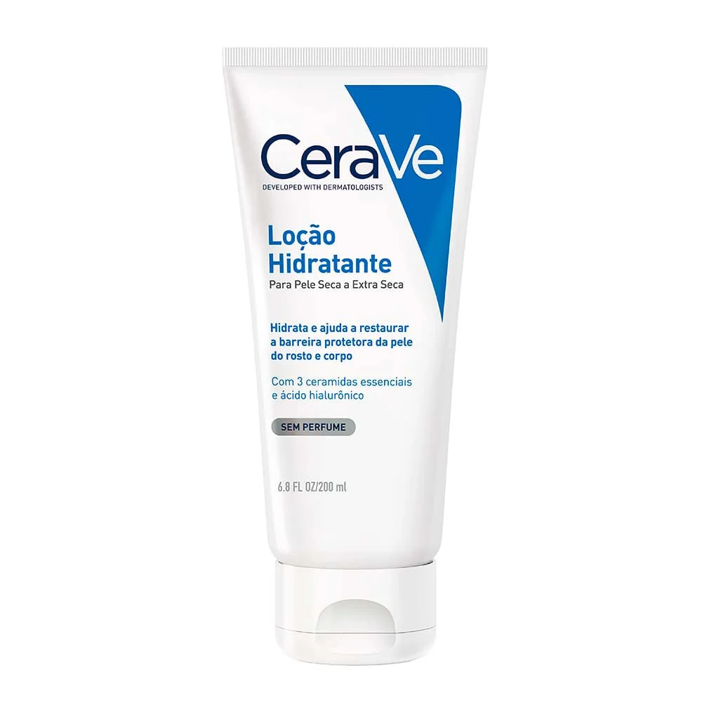 Loção Hidratante CeraVe para Pele Seca a Extra Seca com Ácido Hialurônico 200ml