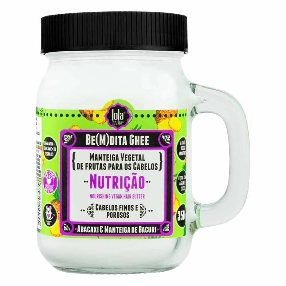 Máscara de Nutrição Lola Cosmetics Be(m)dita Ghee Abacaxi e Manteiga de Bacuri 350g