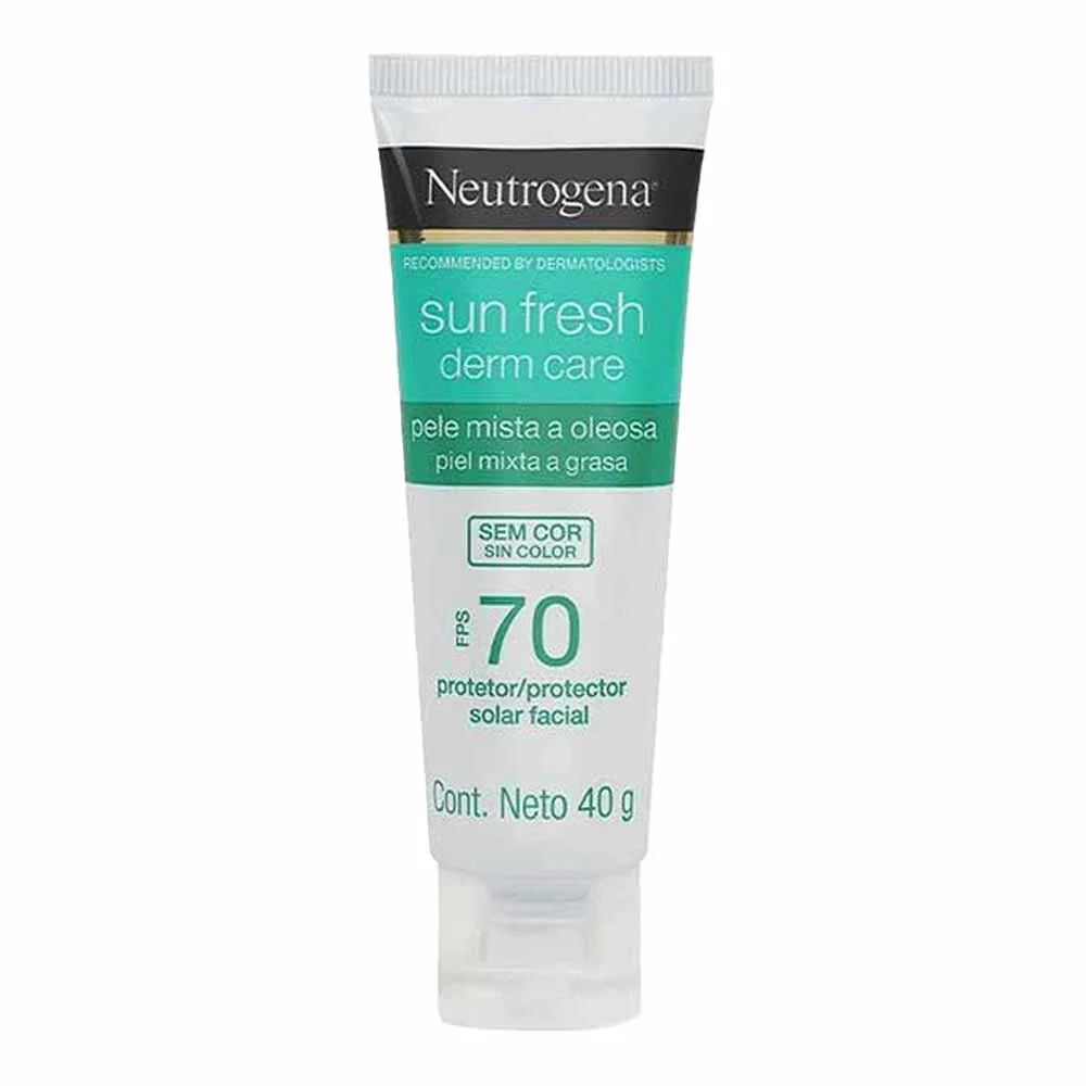 Protetor Solar Neutrogena Sun Fresh Derm Care Facial FPS70 40g