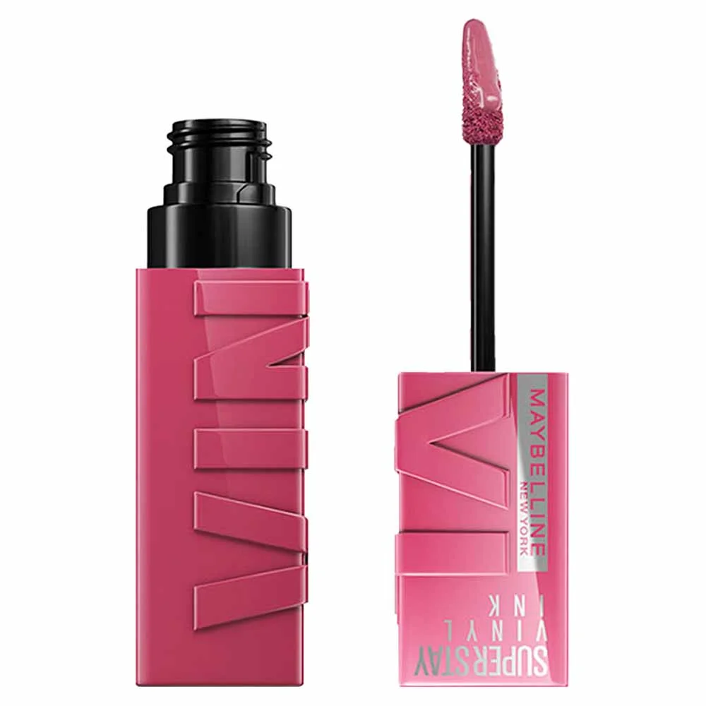 Batom Líquido Longa Duração Efeito Gloss Acabamento Espelhado Maybelline SuperStay Vinyl Ink 4.2ml Coy